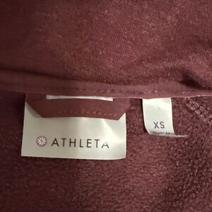 Athleta Burgundy Fleece Jacket